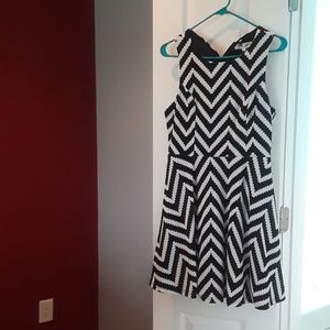 Black & white A line Dress